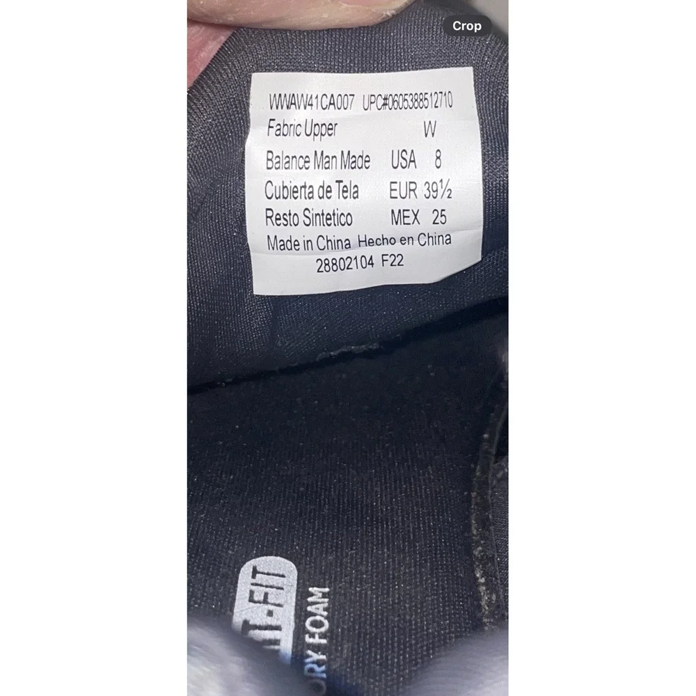 Athletic Works Womens 8W Gray Pink Bungee Slip On Walking Sneakers Memory Foam